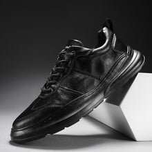 Load image into Gallery viewer, Breathable Sneakers Men's genuine Leather Business dress Casual Shoes Male Fashion Loafers Walking Footwear Tenis Feminino s5