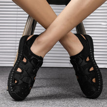 Load image into Gallery viewer, 2020 New Men Shoes Leather Summer Causal Sandals Beach Breathable Sandals Outdoor Shoes Fashion Comfortable Footwear Plus Size