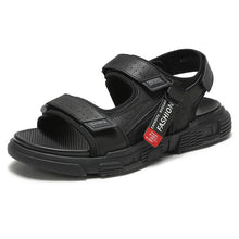 Load image into Gallery viewer, CAMEL Summer Fashion Casual Shoes Men Leather Sandals Elastic Lightweight Beach Fhishing Hiking Shoes Footbed Man Flats