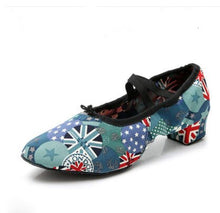 Load image into Gallery viewer, Soft Sole Girls Low Heels Dancing Shoes Pink/Black/Red Women's Exercise Ballet Shoes Women Dance Shoes Kids Canvas Ballet Shoes