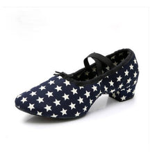 Load image into Gallery viewer, Soft Sole Girls Low Heels Dancing Shoes Pink/Black/Red Women's Exercise Ballet Shoes Women Dance Shoes Kids Canvas Ballet Shoes