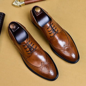 mens formal shoes genuine leather oxford shoes for men black 2020 dress shoes wedding shoes laces leather brogues buty meskie