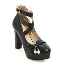 Load image into Gallery viewer, Girls&#39; Leather Shoes Women&#39;s Large Sizes 32-43 Party Wedding women&#39;s Shoes 2020 Woman High Heels Platform Pumps
