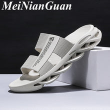 Load image into Gallery viewer, Light Soft Men&#39;s Home Slippers Outdoor Wild Men Shoes Youth White Flat Sandals Comfort Male Slipper Hot Sale Summer Shoes L13
