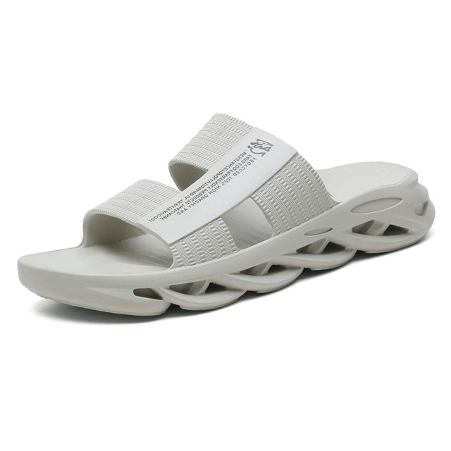 Light Soft Men's Home Slippers Outdoor Wild Men Shoes Youth White Flat Sandals Comfort Male Slipper Hot Sale Summer Shoes L13