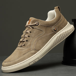Fashion Sneakers Flats Driving Shoes for Men New Brand High Quality All Black Men's Leather Casual Flats Shoes R3-51