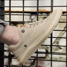 Load image into Gallery viewer, Fashion Sneakers Flats Driving Shoes for Men New Brand High Quality All Black Men&#39;s Leather Casual Flats Shoes R3-51
