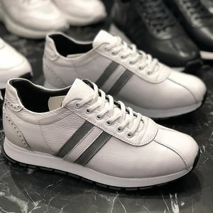 Sneakers For Men Sneakers Comfortable Flexible Fashion Style Leather Wedding Orthopedic Walking Shoe Sport Shoes For Men Comfort Unisex Lightweight Lightweight Sneakers Running Shoes Breathable Zapatos Hombre
